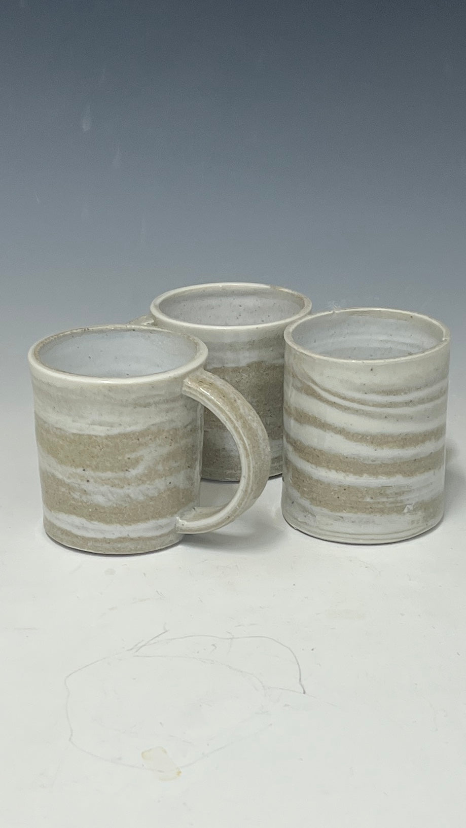 Grey and White Marbled Cup