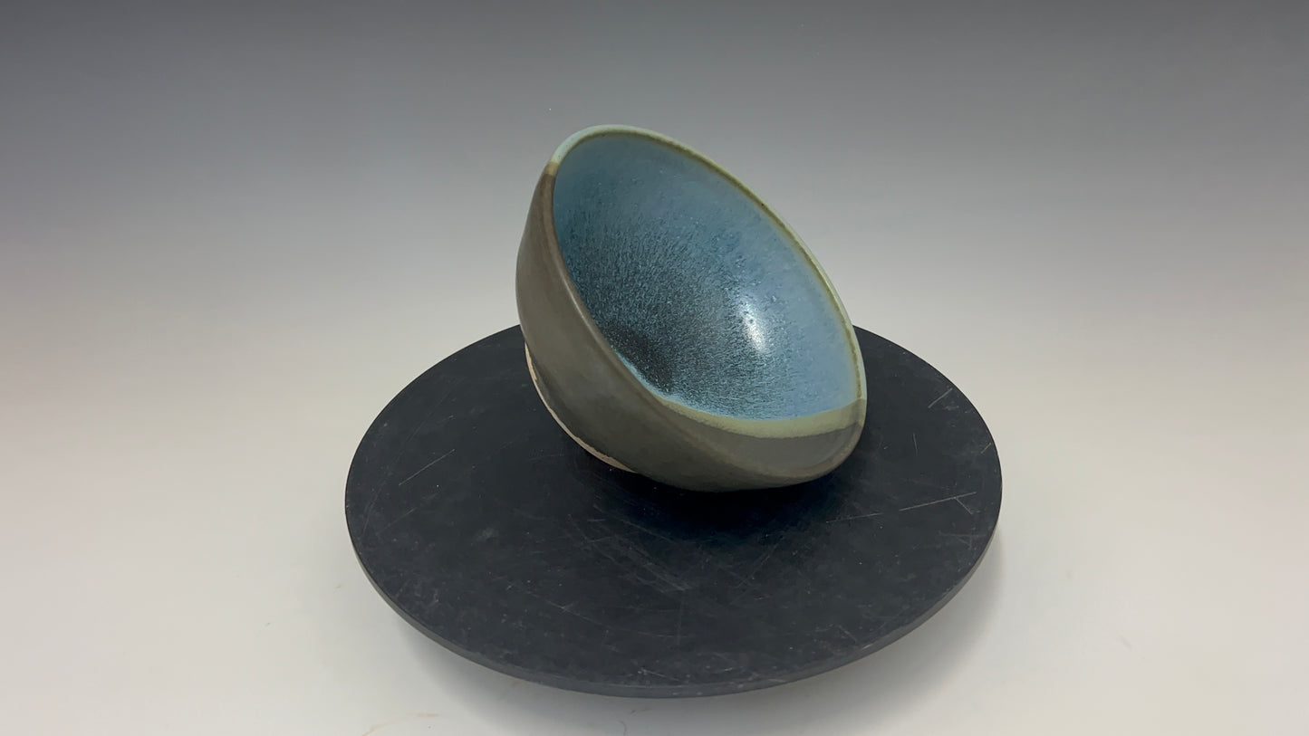 Small Black and Blue Bowl.