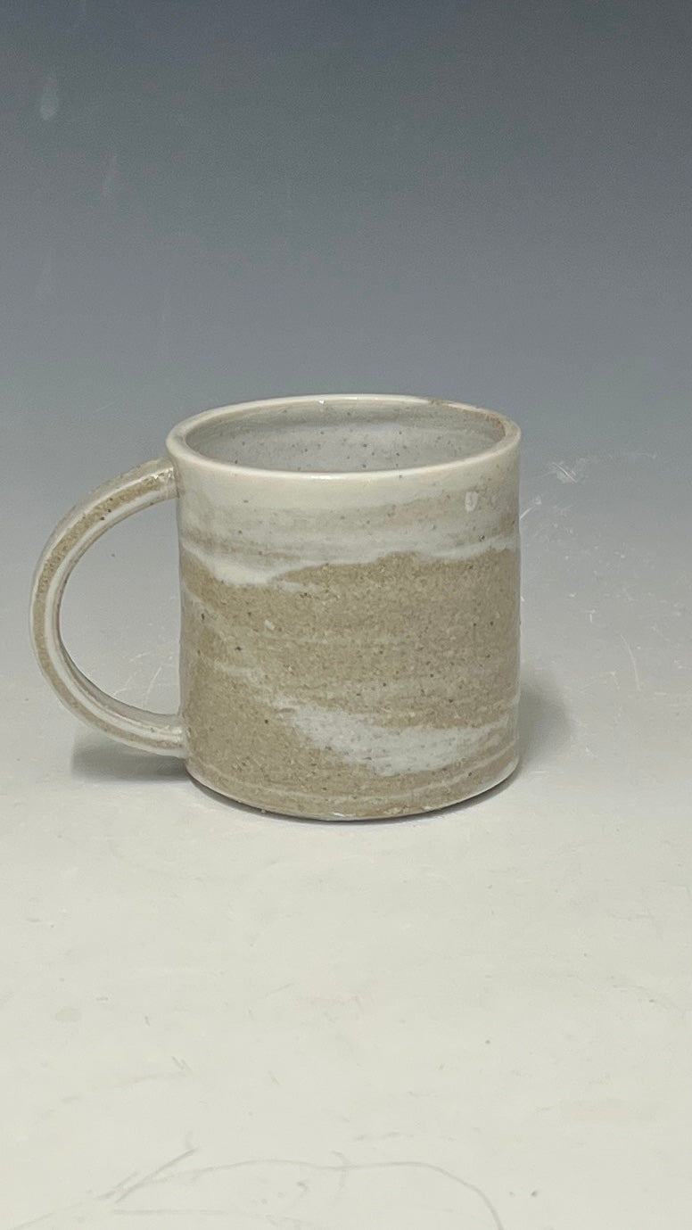 Grey and White Marbled Cup