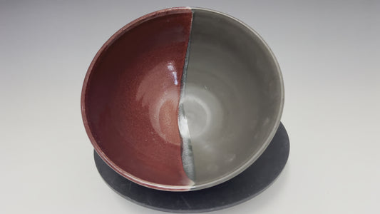 Black and Red Serving Bowl