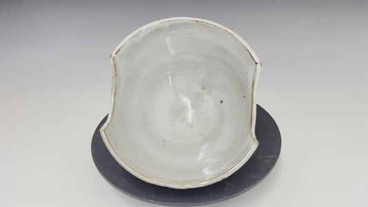 Shino Bowl with Cut Outs