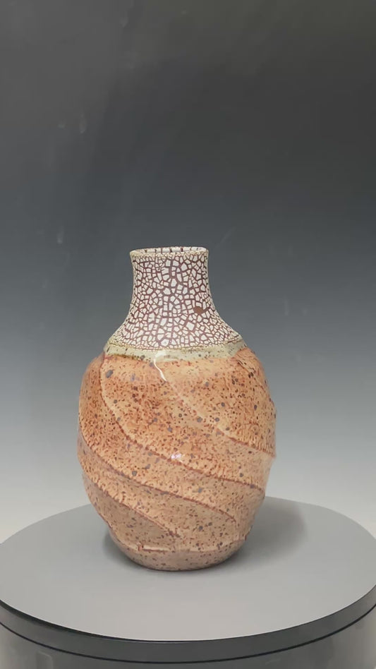 Light Tan Swirl Vase