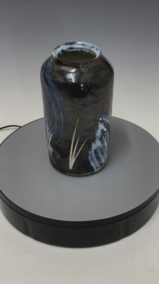 Black Wabi Sabi Vase